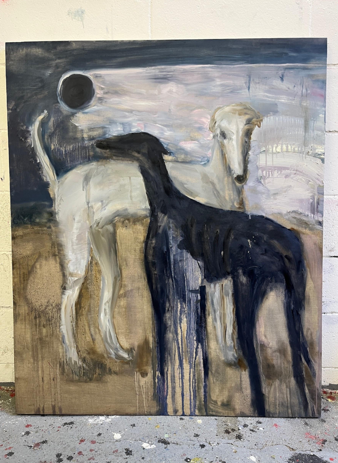Eclissi, 2026, 120 × 100 cm, Olio su tela