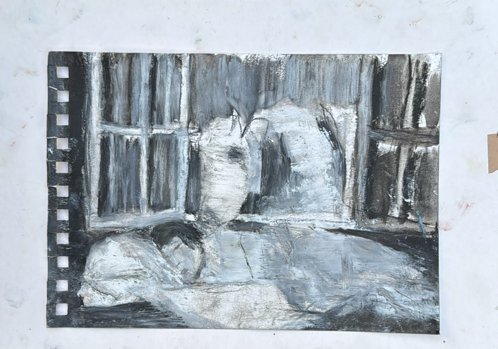 Sogno n.9, 2025, 14,8x21 cm, cornice in legno e vetro antiriflesso